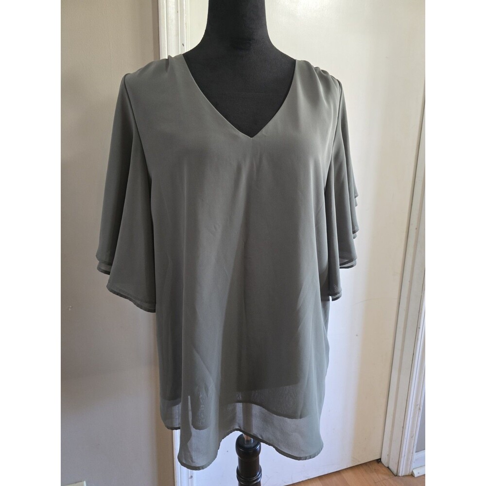 Zenana Womens Medium Green Shirt